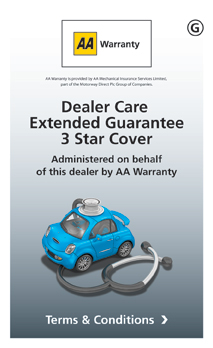 AA Warranty 3 Star ? Dealer Care Extended Guarantee
